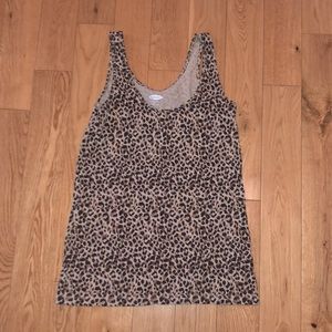 Old Navy leopard first layer tank top